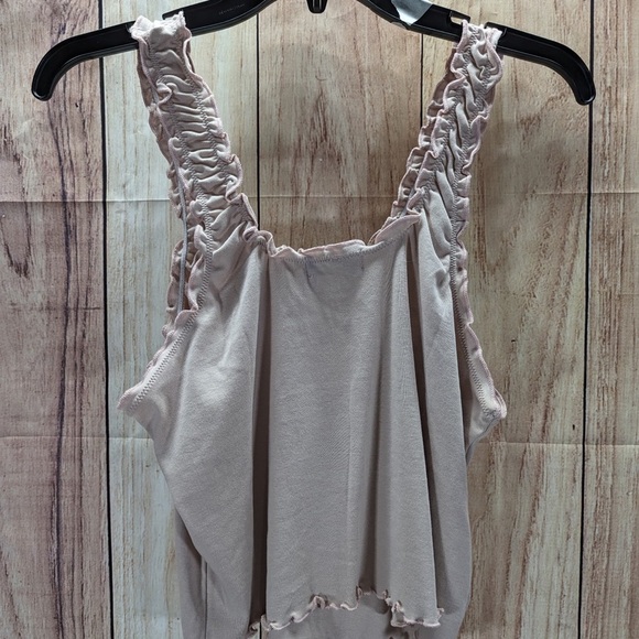 TopShop ruched tanktop size US 14 stretchy 100% cotton material NWOT - Picture 6 of 6